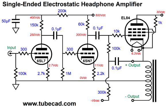 El84 headphone online amp